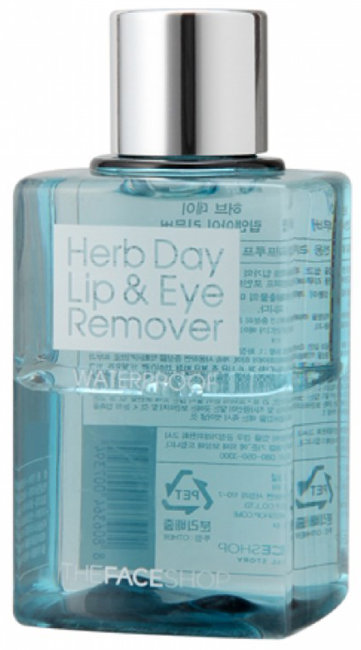 THE FACE SHOP Herb Day Lip&Eye Make Up Remover Water Proof Средство для снятия макияжа, 130 мл