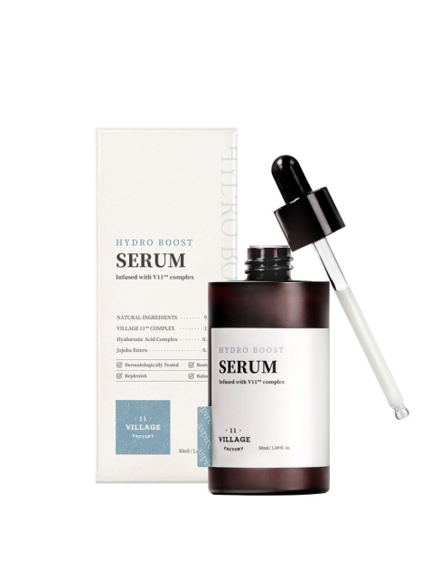 Village 11 Factory Сыворотка для лица увлажняющая с гиалуроновой кислотой и гидролизованным эфиром жожоба Hydro Boost Serum, 50 мл Village 11 Factory Сыворотка для лица увлажняющая с гиалуроновой кислотой и гидролизованным эфиром жожоба Hydro Boost Serum, 50 мл