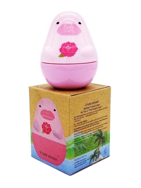ETUDE HOUSE Крем для рук с ароматом пиона Missing U Hand Cream №4. This is Pink Dolphin Story, 30 мл ETUDE HOUSE Крем для рук с ароматом пиона Missing U Hand Cream №4. This is Pink Dolphin Story, 30 мл