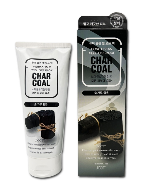 Jigott Маска-пленка очищающая с древесным углем Charcoal Pure Clean Peel Off Pack, 180 мл Jigott Маска-пленка очищающая с древесным углем Charcoal Pure Clean Peel Off Pack, 180 мл