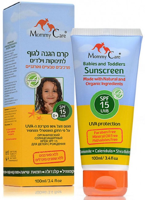 Mommy Care Крем для тела солнцезащитный органический SPF15, 100 мл Mommy Care Крем для тела солнцезащитный органический SPF15, 100 мл
