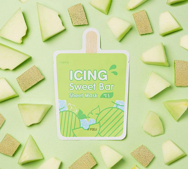 A'Pieu Icing Sweet Bar Sheet Mask Melon Тканевая маска с экстрактом дыни, 21 г