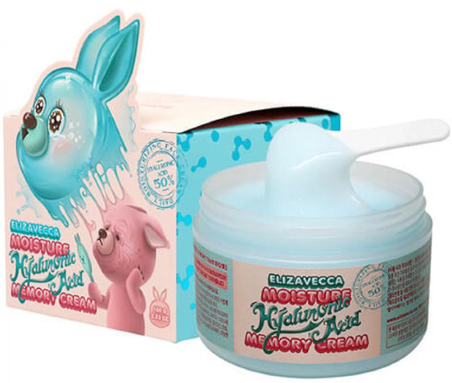 Elizavecca Moisture Hyaluronic Acid Memory Cream Гиалуроновый крем-пудинг для лица, 100 г