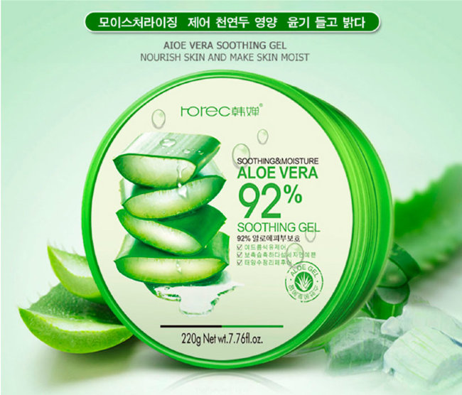 Rorec Aloe Vera 92% Soothing Gel Гель для лица и тела с Алоэ, 220 г Rorec Aloe Vera 92% Soothing Gel Гель для лица и тела с Алоэ, 220 г