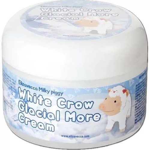 Elizavecca Milky Piggy White Crow Glacial More Cream Осветляющий крем для лица "Белая волна", 100 г