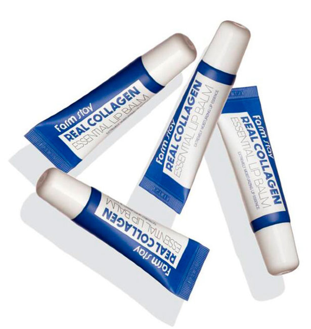 FarmStay Real Collagen Essential Lip Balm Суперувлажняющий бальзам для губ с коллагеном, 10 мл