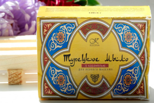 Kleona Ухаживающее мыло "Турецкое" с карамелью, 125 г