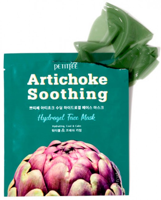 Petitfee Artichoke Soothing Hydrogel Face Mask Маска для лица с артишоком, 32 г