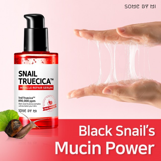Some By Mi Восстанавливающая сыворотка с муцином чёрной улитки Snail Truecica Miracle Repair Serum, 50 мл