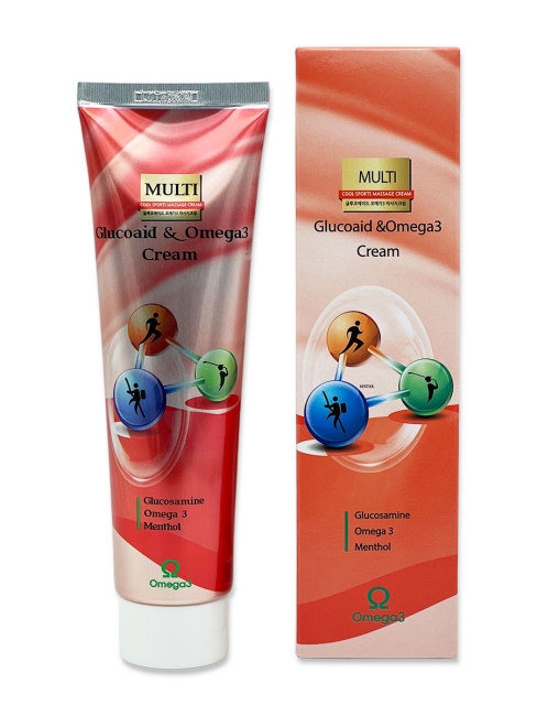 Multi Крем от болей в суставах с глюкозамином и омега 3 Glucoaid & Omega 3 Cream, 165 мл