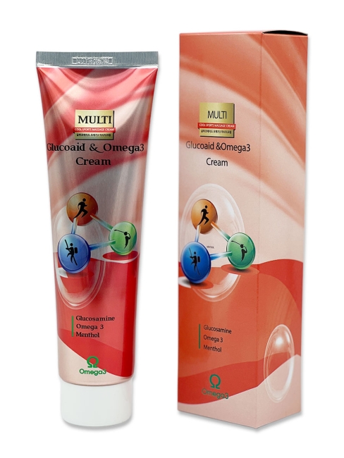 Multi Крем от болей в суставах с глюкозамином и омега 3 Glucoaid & Omega 3 Cream, 165 мл