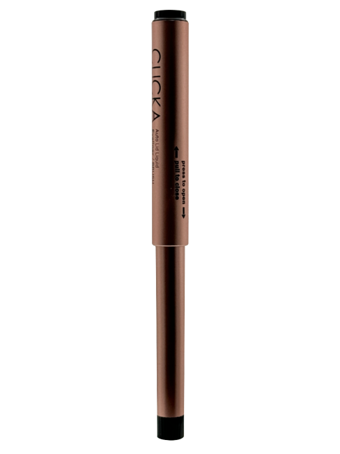 CLICKA Жидкая подводка для глаз с автоматической крышкой-кисточкой черная Automatic Lid Liquid Brush Eyeliner Black, 0,6 г CLICKA Жидкая подводка для глаз с автоматической крышкой-кисточкой черная Automatic Lid Liquid Brush Eyeliner Black, 0,6 г