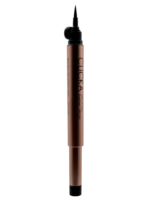 CLICKA Жидкая подводка для глаз с автоматической крышкой-кисточкой черная Automatic Lid Liquid Brush Eyeliner Black, 0,6 г CLICKA Жидкая подводка для глаз с автоматической крышкой-кисточкой черная Automatic Lid Liquid Brush Eyeliner Black, 0,6 г