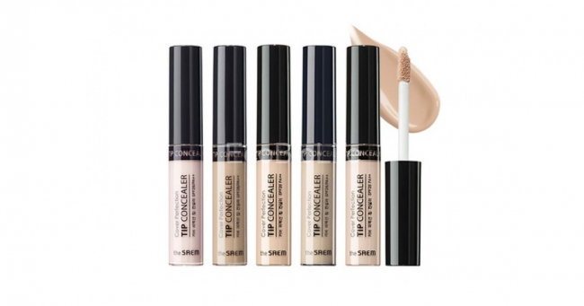 The Saem Консилер для маскировки недостатков Cover Perfection Tip Concealer 03 tan,  6,5г The Saem Консилер для маскировки недостатков Cover Perfection Tip Concealer 03 tan,  6,5г