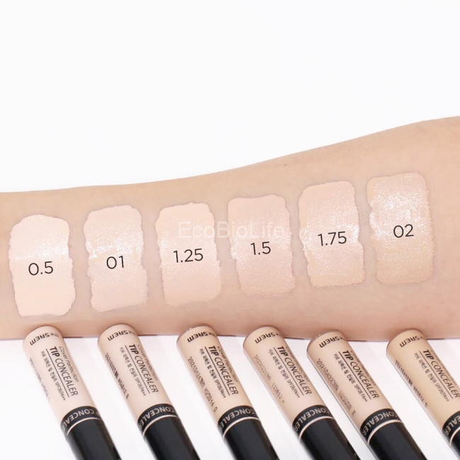 The Saem Консилер для маскировки недостатков Cover Perfection Tip Concealer 03 tan,  6,5г The Saem Консилер для маскировки недостатков Cover Perfection Tip Concealer 03 tan,  6,5г