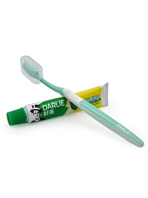 Darlie Дорожный набор зубная паста двойного действия и зубная щетка Double Action Travel Kit, 40 г