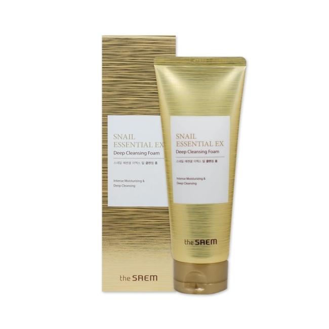 The Saem Пенка для умывания Snail Essential EX Wrinkle Solution Deep Cleansing Foam, 150 мл