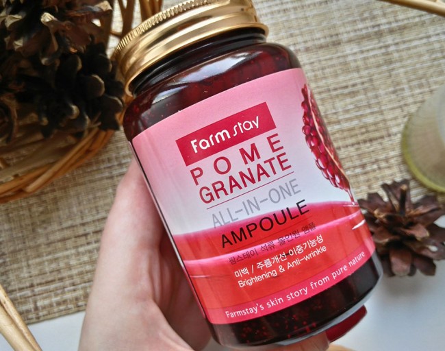 FarmStay Pomegranate All-in-One Ampoule Многофункциональное ампульное средство с экстрактом граната, 250 мл