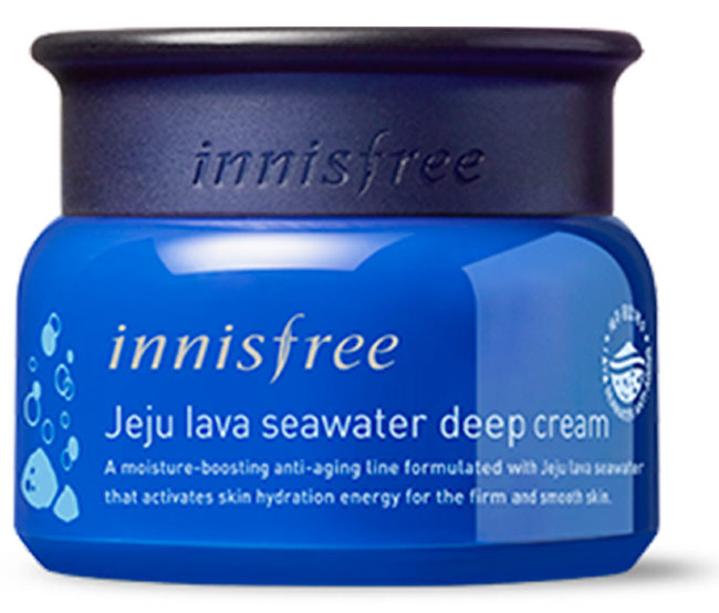 Innisfree Jeju Lava Seawater Deep Cream Глубоко увлажняющий крем с вулканической морской водой, 50 мл Innisfree Jeju Lava Seawater Deep Cream Глубоко увлажняющий крем с вулканической морской водой, 50 мл