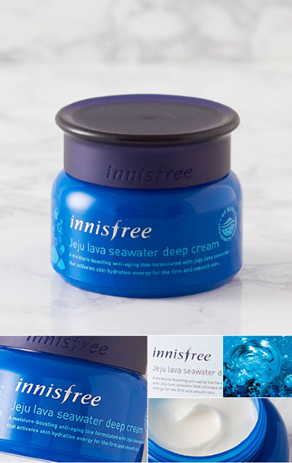 Innisfree Jeju Lava Seawater Deep Cream Глубоко увлажняющий крем с вулканической морской водой, 50 мл Innisfree Jeju Lava Seawater Deep Cream Глубоко увлажняющий крем с вулканической морской водой, 50 мл