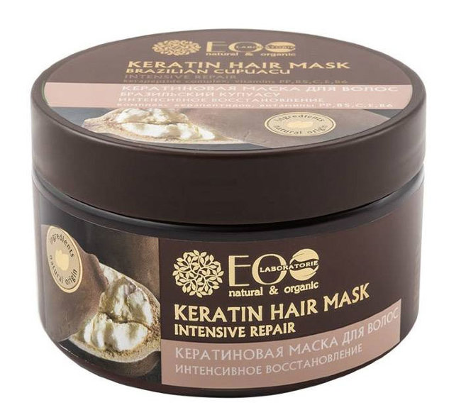 Ecolab Страны Кератиновая маска для волос Интенсивное восстановление Бразильский купуасу, 250 г Ecolab Страны Кератиновая маска для волос Интенсивное восстановление Бразильский купуасу, 250 г