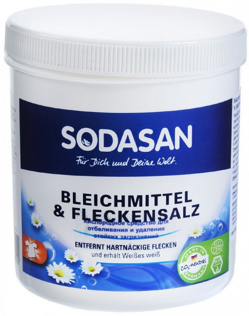 Sodasan Кислородное средство для отбеливания и удаления стойких загрязнений, 500 г Sodasan Кислородное средство для отбеливания и удаления стойких загрязнений, 500 г