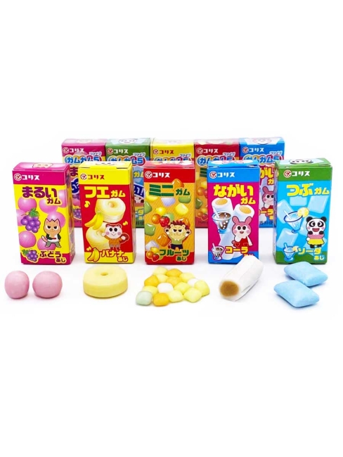 Coris Жевательная резинка ассорти Виноград, Содовая, Банан, Фрукты, Кола, 2*5 шт Coris Жевательная резинка ассорти Виноград, Содовая, Банан, Фрукты, Кола, 2*5 шт