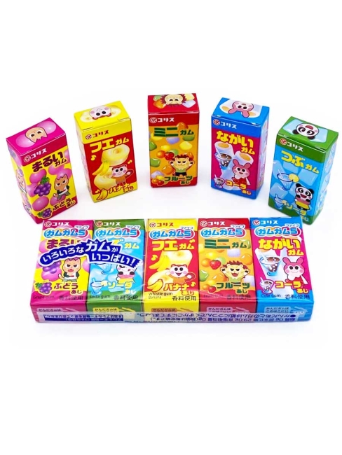 Coris Жевательная резинка ассорти Виноград, Содовая, Банан, Фрукты, Кола, 2*5 шт Coris Жевательная резинка ассорти Виноград, Содовая, Банан, Фрукты, Кола, 2*5 шт