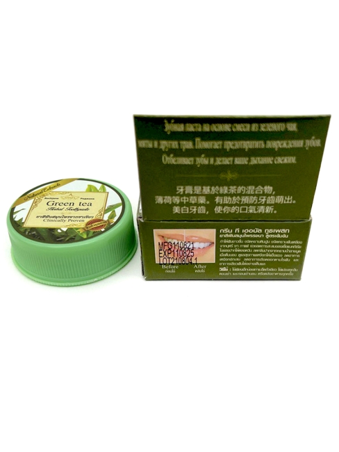 Rochjana Зубная паста отбеливающая растительная с экстрактом зеленого чая Green Tea Herbal Toothpaste, 30 г Rochjana Зубная паста отбеливающая растительная с экстрактом зеленого чая Green Tea Herbal Toothpaste, 30 г