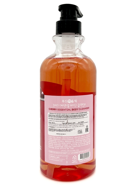 FoodaHolic Гель для душа с экстрактом вишни Essential Body Cleanser Cherry Extract, 750 мл FoodaHolic Гель для душа с экстрактом вишни Essential Body Cleanser Cherry Extract, 750 мл