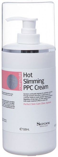 Skindom Крем для горячего обертывания зоны живота Hot Slimming PPC Cream, 500 мл