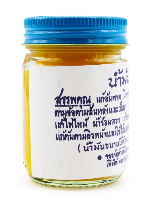 Osotthip Тайский традиционный желтый бальзам для тела Balm Yellow, 60 г