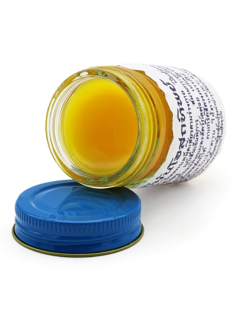 Osotthip Тайский традиционный желтый бальзам для тела Balm Yellow, 60 г