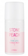 A'PIEU Stone Peach Pore Less Bubble Mask Кислородная маска для очищения и сужения пор, 60 г