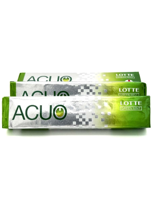 LOTTE Жевательная резинка без сахара зеленая мята 3 пачки ACUO Green Mint, 3x21 г LOTTE Жевательная резинка без сахара зеленая мята 3 пачки ACUO Green Mint, 3x21 г