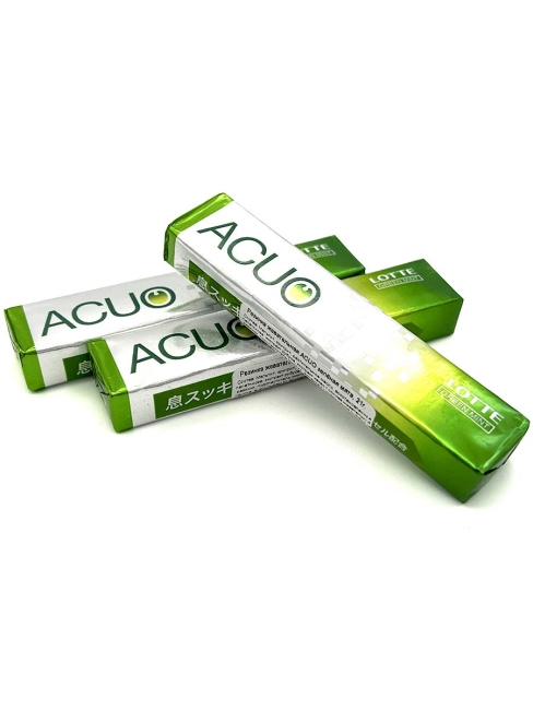 LOTTE Жевательная резинка без сахара зеленая мята 3 пачки ACUO Green Mint, 3x21 г LOTTE Жевательная резинка без сахара зеленая мята 3 пачки ACUO Green Mint, 3x21 г