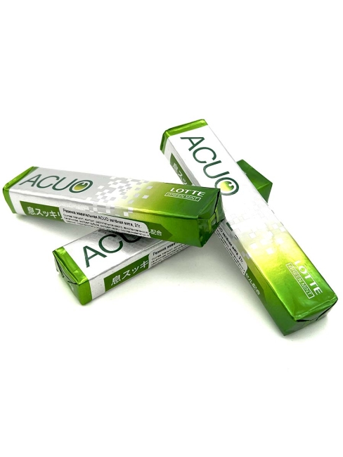 LOTTE Жевательная резинка без сахара зеленая мята 3 пачки ACUO Green Mint, 3x21 г LOTTE Жевательная резинка без сахара зеленая мята 3 пачки ACUO Green Mint, 3x21 г