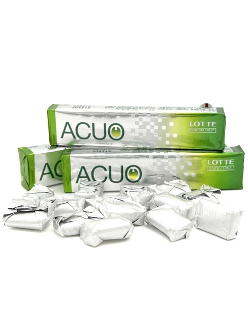 LOTTE Жевательная резинка без сахара зеленая мята 3 пачки ACUO Green Mint, 3x21 г LOTTE Жевательная резинка без сахара зеленая мята 3 пачки ACUO Green Mint, 3x21 г