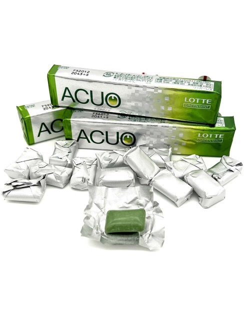 LOTTE Жевательная резинка без сахара зеленая мята 3 пачки ACUO Green Mint, 3x21 г LOTTE Жевательная резинка без сахара зеленая мята 3 пачки ACUO Green Mint, 3x21 г