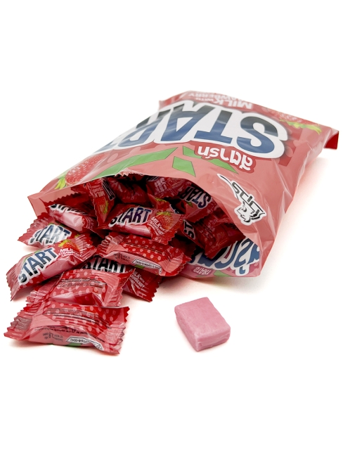 Boonprasert Конфета жевательная со вкусом молока и клубники Start Milk With Strawberry Flavoured Candy (50 шт), 140 г