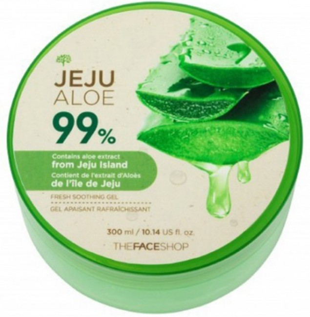THE FACE SHOP Jeju Aloe Fresh Soothing Gel Гель для лица и тела увлажняющий с алоэ, 300 мл