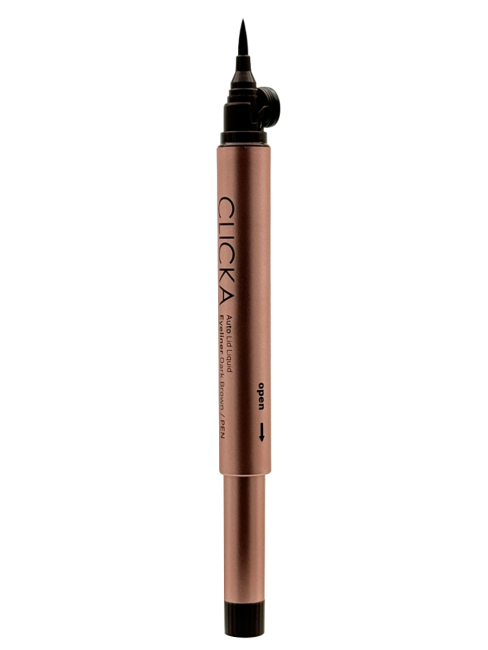 CLICKA Жидкая подводка для глаз с автоматической крышкой темно-коричневая Automatic Lid Liquid Pen Eyeliner Dark Brown, 0,6 г CLICKA Жидкая подводка для глаз с автоматической крышкой темно-коричневая Automatic Lid Liquid Pen Eyeliner Dark Brown, 0,6 г