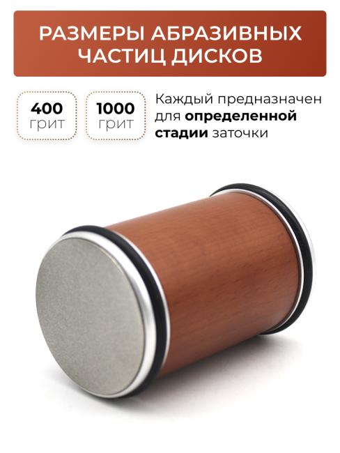 Точилка для ножей роликовая магнитная 2 точильных алмазных диска 5 углов заточки (24961)