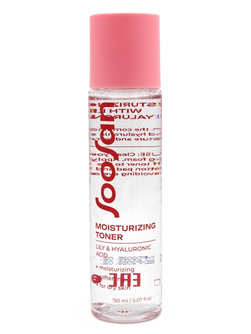SOOSAN Увлажняющий тонер с экстрактом лилии и гиалуроновой кислотой Moisturizing Toner with Lily & Hyaluronic Acid, 150 мл SOOSAN Увлажняющий тонер с экстрактом лилии и гиалуроновой кислотой Moisturizing Toner with Lily & Hyaluronic Acid, 150 мл