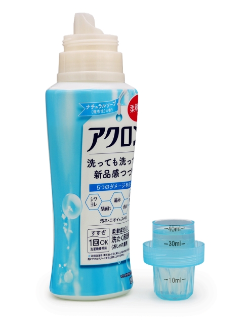 LION Гель концентрат парфюмированный для стирки деликатных тканей и шерсти Нежное мыло Acron Gentle Soap 450 мл