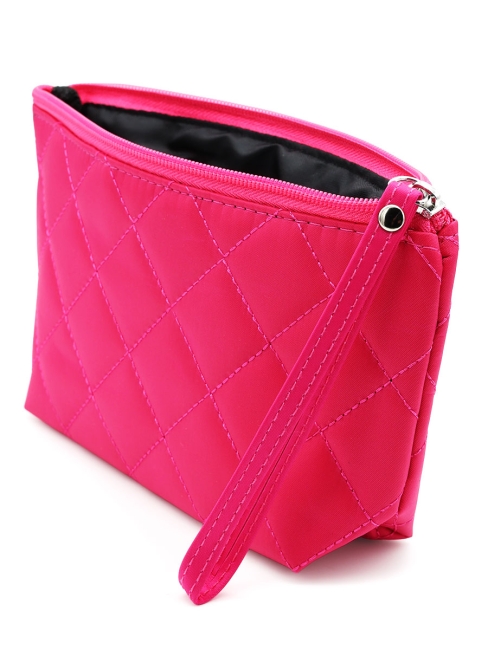 Косметичка женская дорожная стеганая розовая, 22 x 13 см Косметичка женская дорожная стеганая розовая, 22 x 13 см