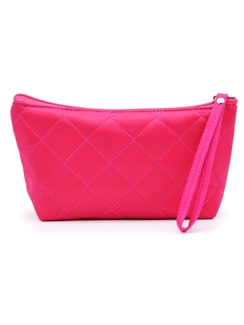 Косметичка женская дорожная стеганая розовая, 22 x 13 см Косметичка женская дорожная стеганая розовая, 22 x 13 см