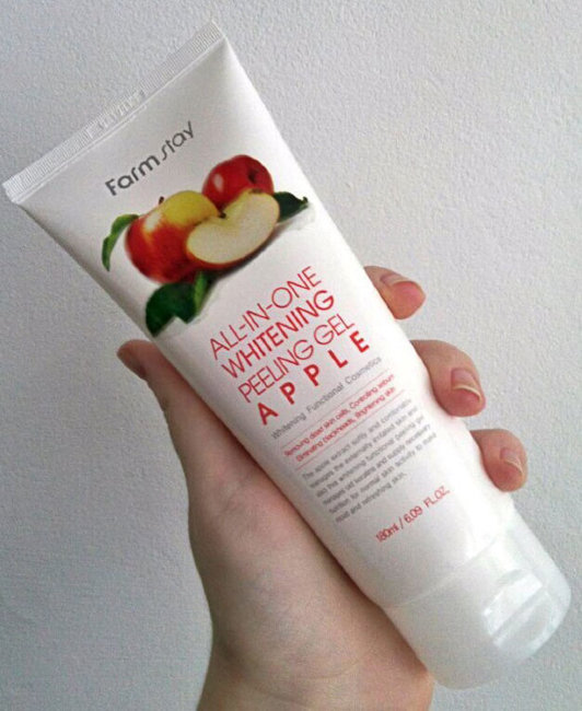 FarmStay All-in-One Whitening Peeling Gel Apple Пилинг гель с экстрактом яблока, 180 мл FarmStay All-in-One Whitening Peeling Gel Apple Пилинг гель с экстрактом яблока, 180 мл