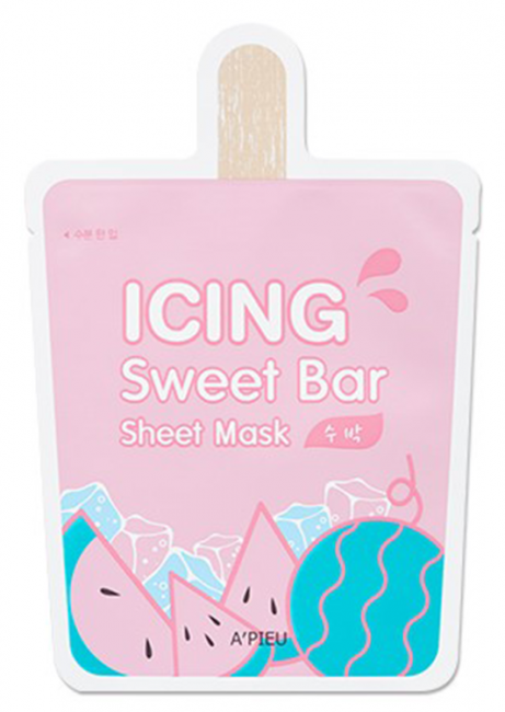 A'Pieu Icing Sweet Bar Sheet Mask Watermelon Тканевая маска с экстрактом арбуза, 21 г A'Pieu Icing Sweet Bar Sheet Mask Watermelon Тканевая маска с экстрактом арбуза, 21 г