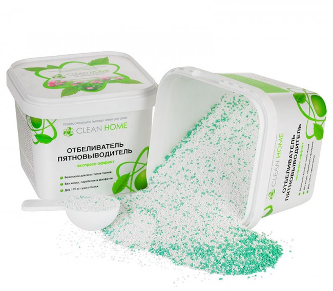 Clean Home отбеливатель пятновыводитель экспресс эффект (порошок), 1 кг
